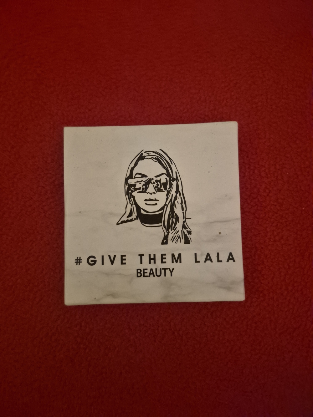 #Give Them Lala Beauty Highlighter Palette — White Marble Finish